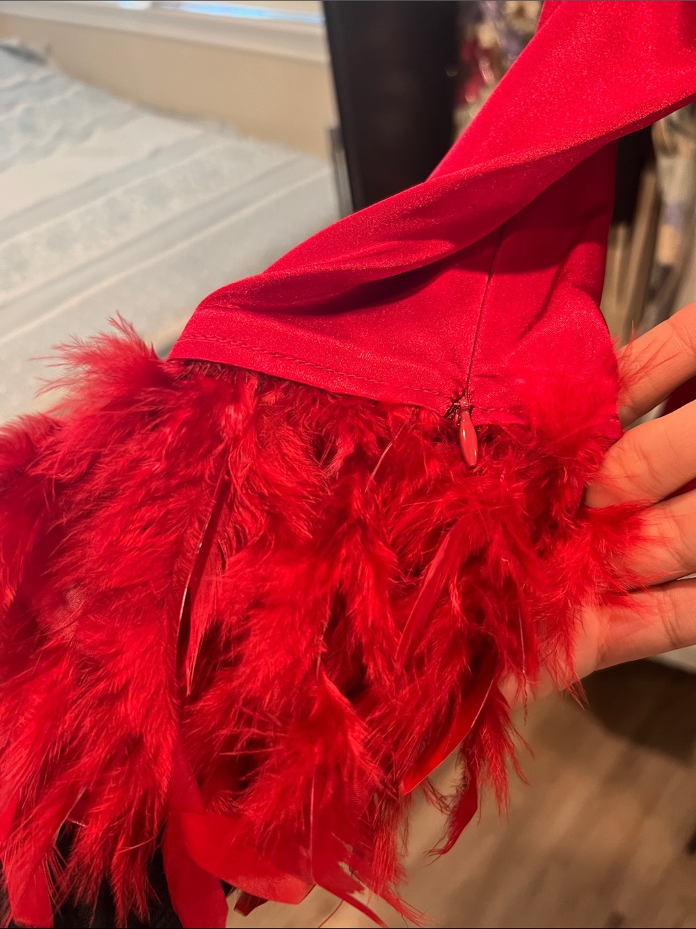 Nadine silk red mini dress - Picture 9 of 11